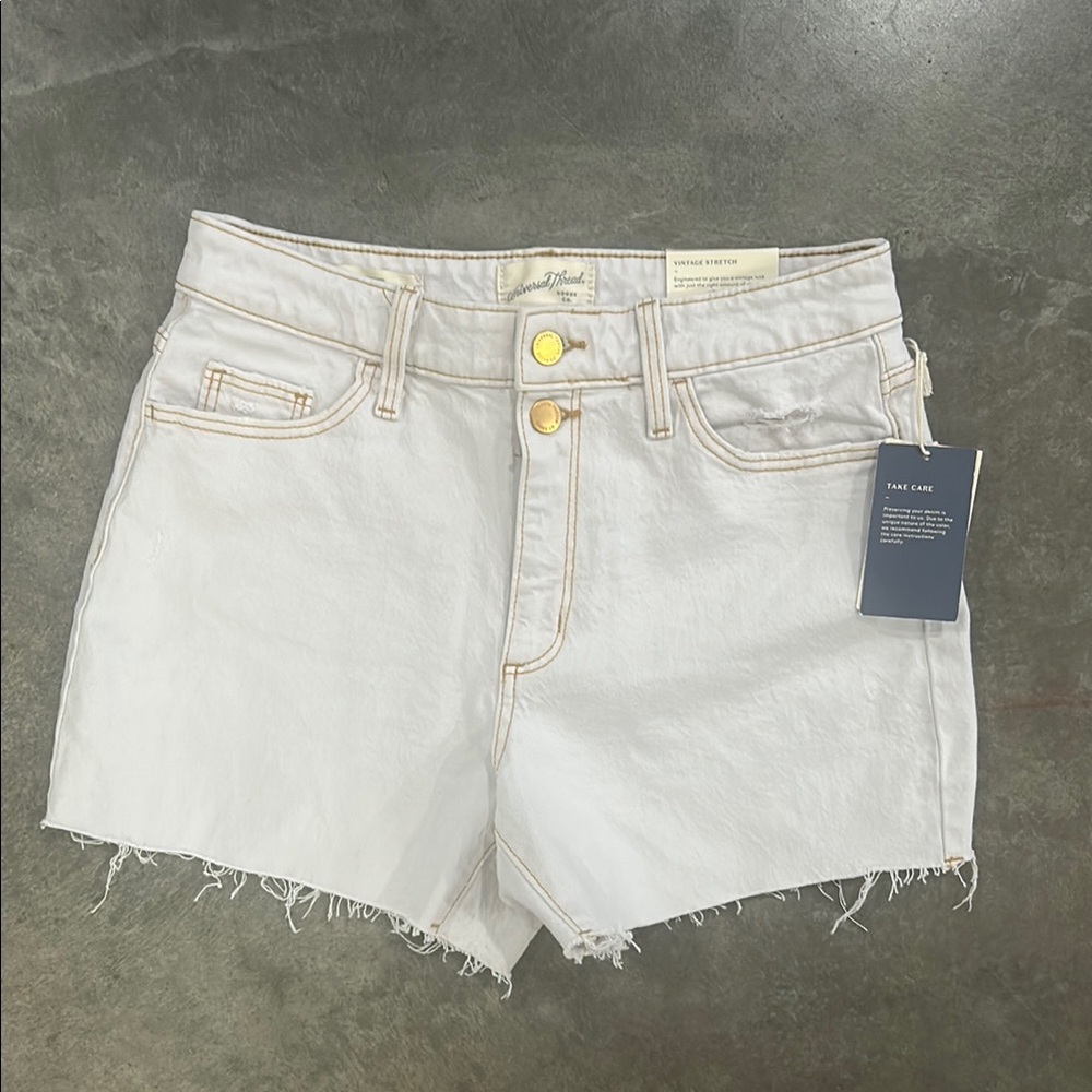 Brand New White Denim Women's Shorts